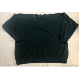 GANT jumper sweater Green Mens Knit Size XL Hand Framed Stretch